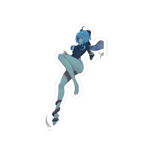Ganyu Dark Leotard — Sticker sticker