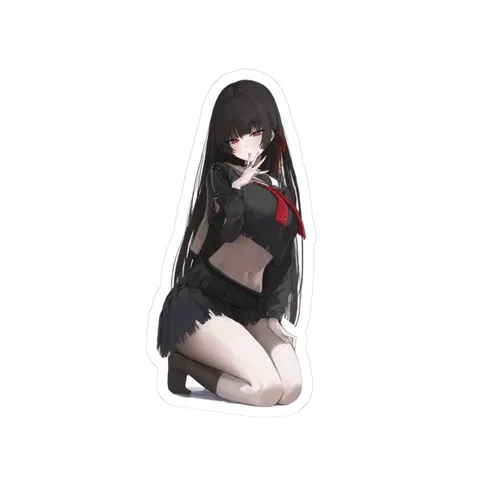 Chisa Distressed School Uniform sticker