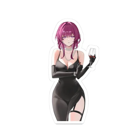 Kafka Black Evening Gown sticker