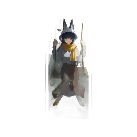 Hoshimi Miyabi Yellow Scarf sticker