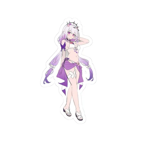 Castorice White Purple Swimsuit sticker