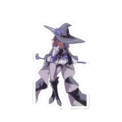 Herta Purple Witch Hat — Sticker sticker