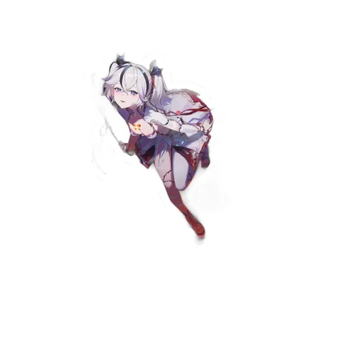 Camellya White Red Outfit sticker