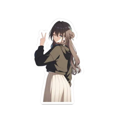 Ruan Mei Casual School Outfit — Sticker sticker