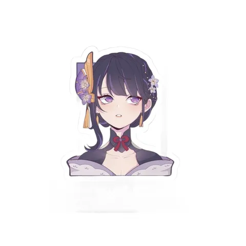 Raiden Shogun Alternative Hairstyle — Sticker sticker