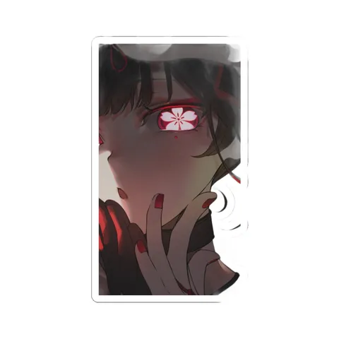 Sparkle Flower Shaped Pupils sticker