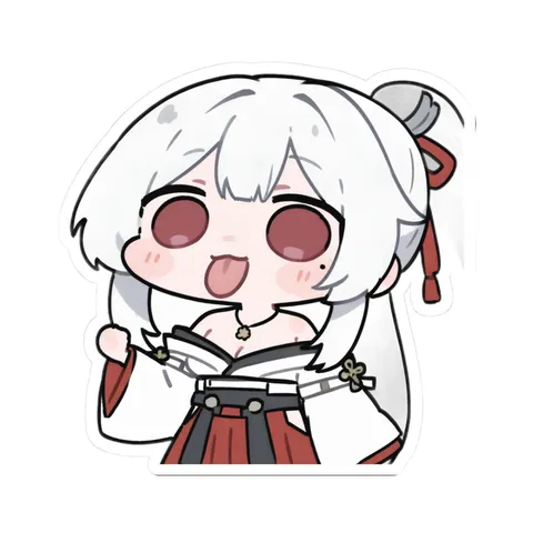 Hiyuki Chibi Art sticker