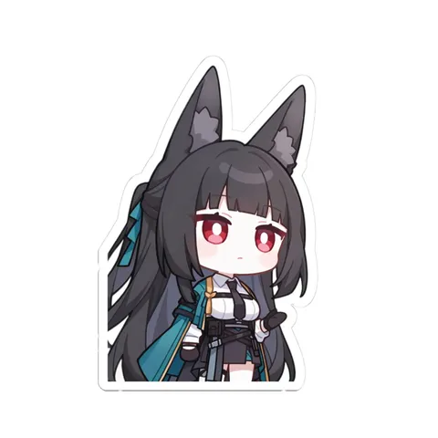 Hoshimi Miyabi Chibi Art sticker