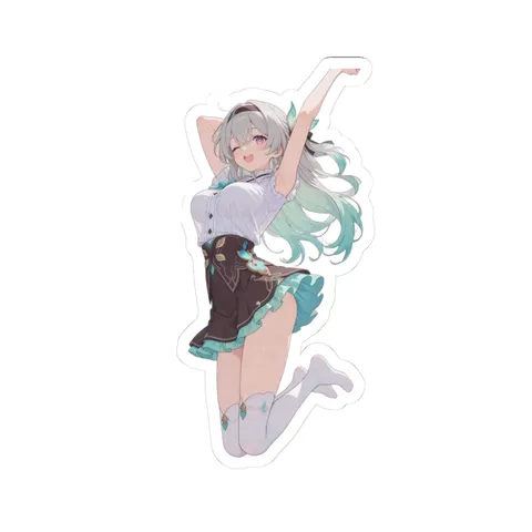 Firefly Casual White Outfit sticker