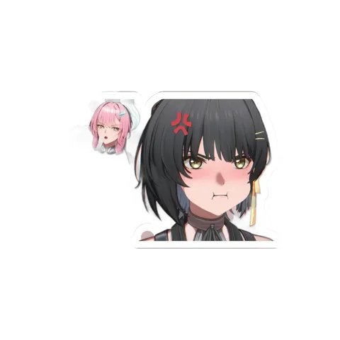 Female Rover Angry Expression — Sticker sticker