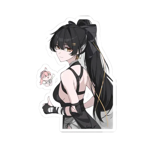 Female Rover Black Outfit — Sticker sticker