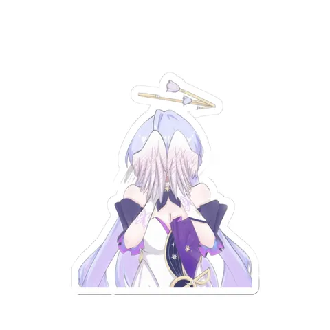 Robin Hiding Behind Wings sticker