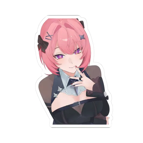 Remielle Dan Pink Hair — Sticker sticker