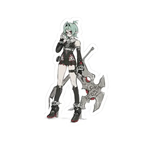 Roxy Ifrita Pryce Gothic Tactical Outfit — Sticker sticker