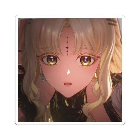 Suisui Green Accent Earrings — Sticker sticker