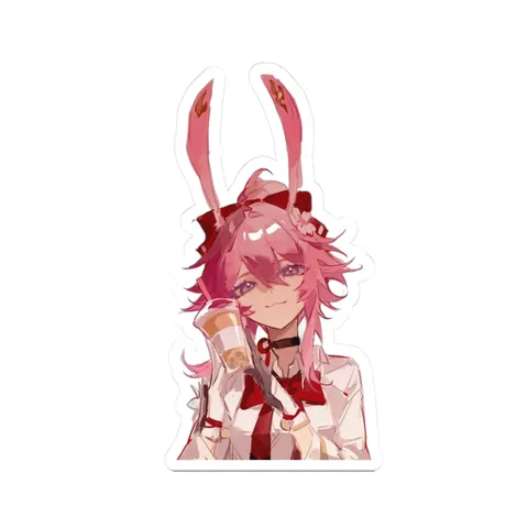 Evanescia Holding Bubble Tea sticker