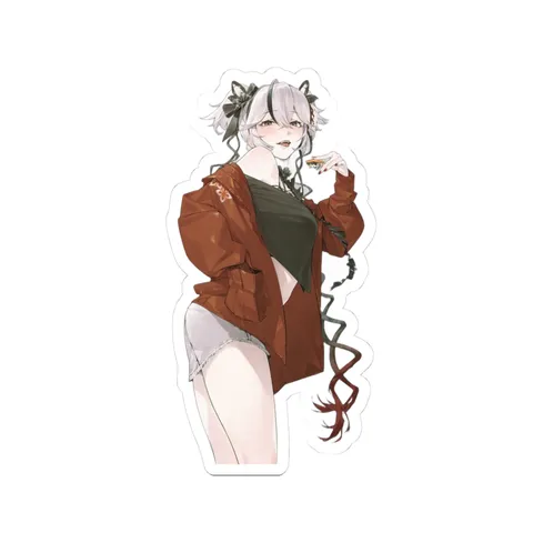 Camellya Rust Casual Jacket — Sticker sticker