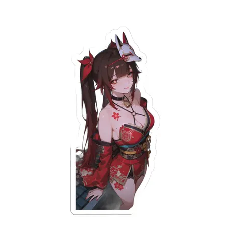 Sparkle Kitsune Mask sticker