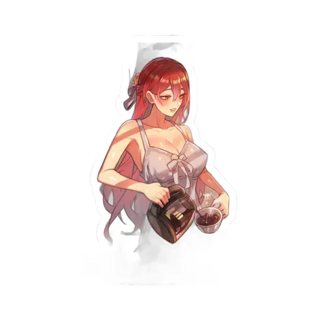Himeko Pouring Coffee sticker
