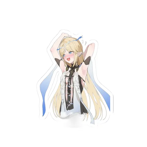 Cartethyia Hands Behind Head sticker