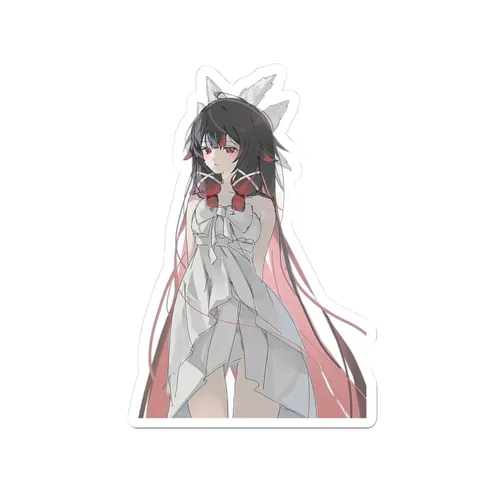 Columbina Casual White Dress sticker