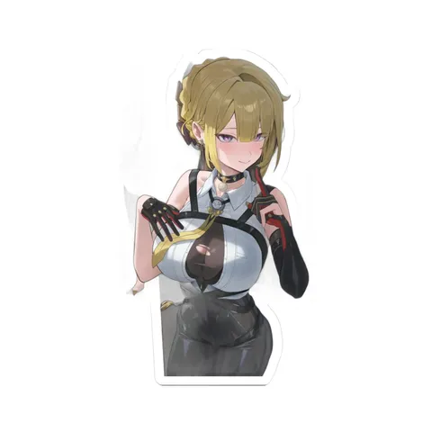 Evelyn Chevalier Finger To Lips — Sticker sticker