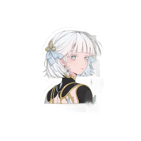 Jinhsi Short White Hair — Sticker sticker