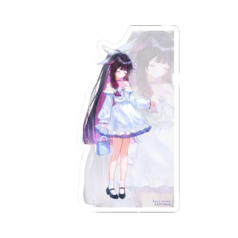 Columbina Ruffled Blue Dress sticker