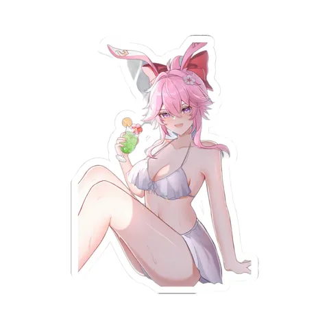 Evanescia White Bikini — Sticker sticker