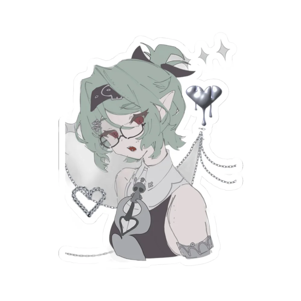 Roxy Melting Chrome Heart