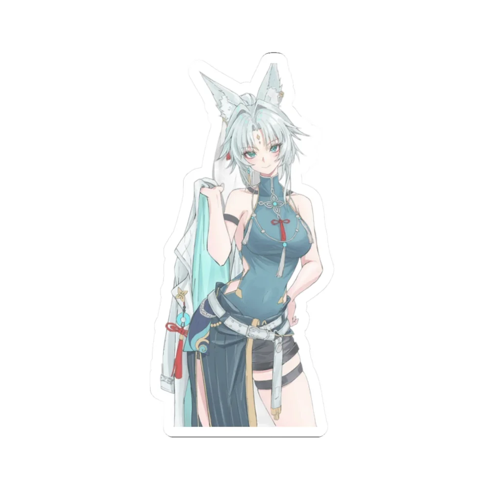 Feixiao Blue White Outfit
