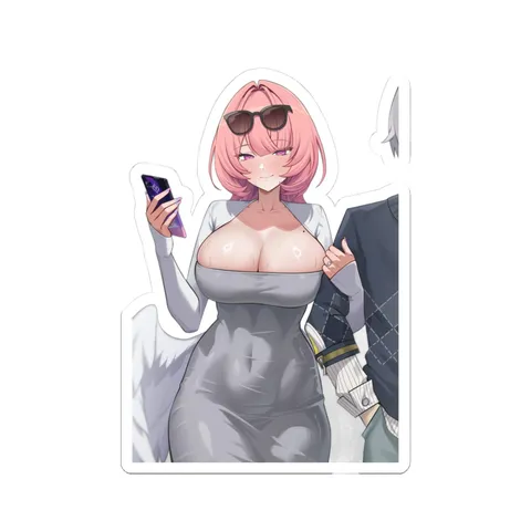 Remielle Gray Dress sticker
