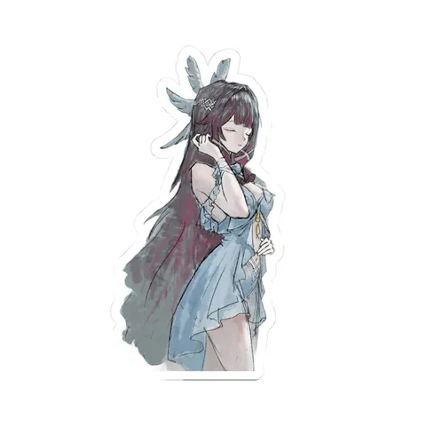 Columbina Light Blue Dress sticker
