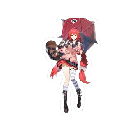 Ukinami Yuzuha Red Parasol — Sticker sticker
