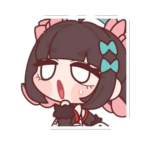 Nangong Yu Chibi Art sticker