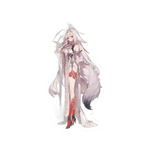 Ye Shunguang White Red Outfit — Sticker sticker