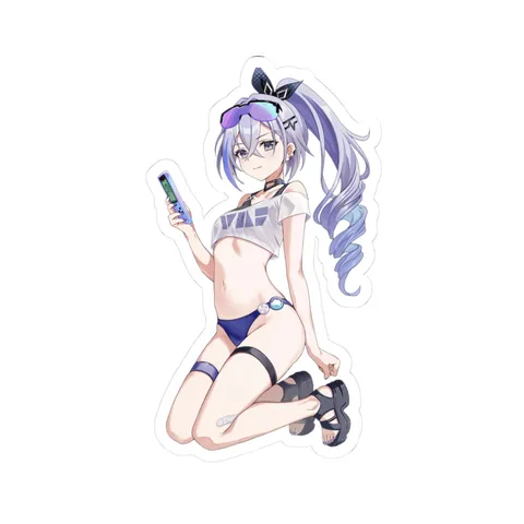 Silver Wolf Summer Outfit sticker