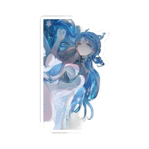 Qingxiao Submerged White Dress — Sticker sticker