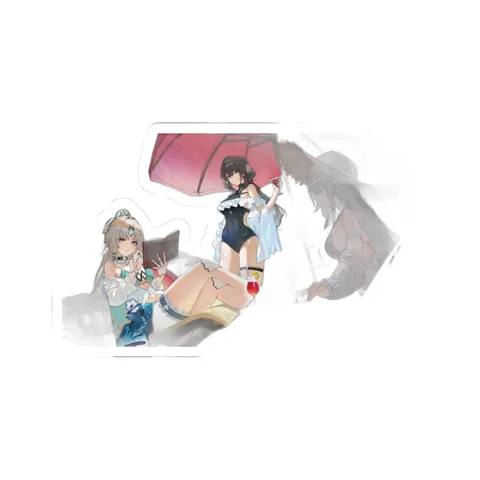 Herta Ruan Mei Pearl Beach Day — Sticker sticker