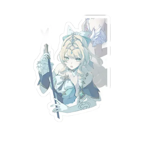 Vesna Blue White Dress — Sticker sticker