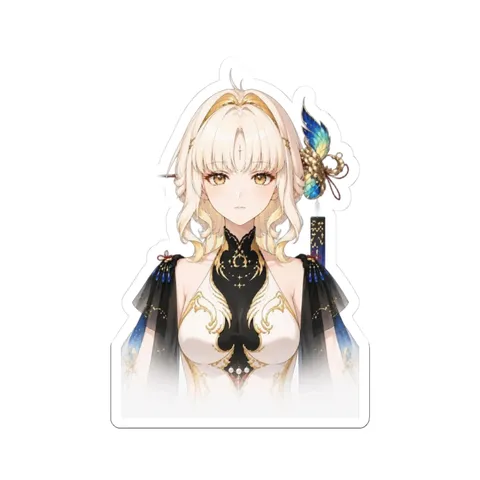 Suisui Feather Hair Ornament — Sticker sticker