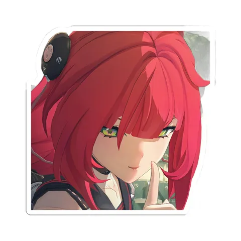 Ukinami Yuzuha Quiet Gesture — Sticker sticker