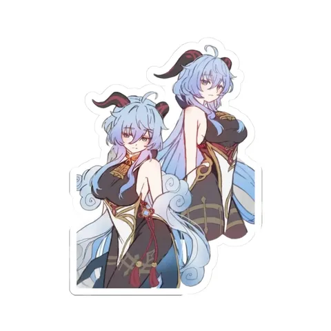Ganyu Casual Outfit — Sticker sticker