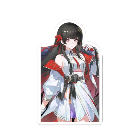 Chisa White Red Fashion Outfit sticker