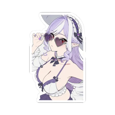 Vivian Heart Shaped Sunglasses — Sticker sticker
