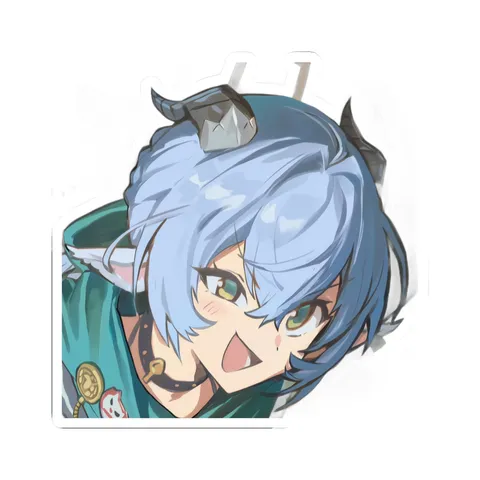 Lucia Green Eyes sticker