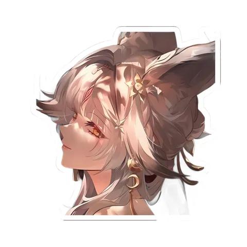 Hsin Golden Hair Ornaments — Sticker sticker