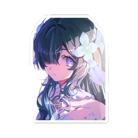 Vodyanitsa White Flower Accessory — Sticker sticker