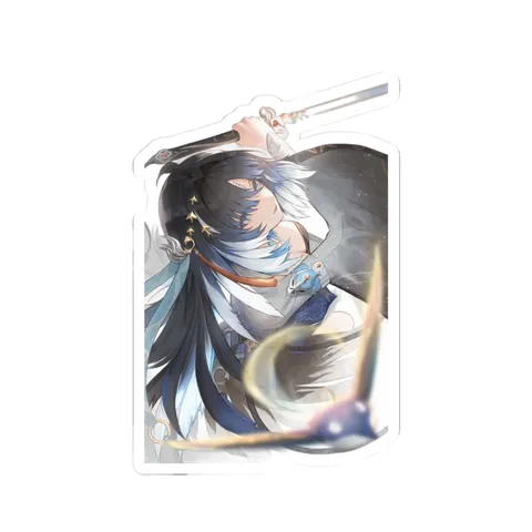 Yangyang Xuanling Dynamic Sword Stance — Sticker sticker