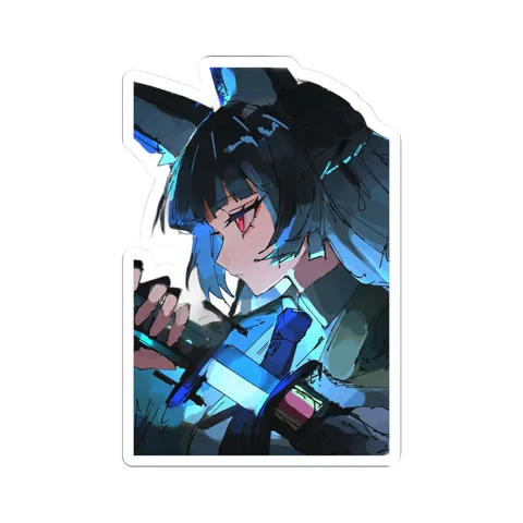 Hoshimi Miyabi Glowing Katana — Sticker sticker